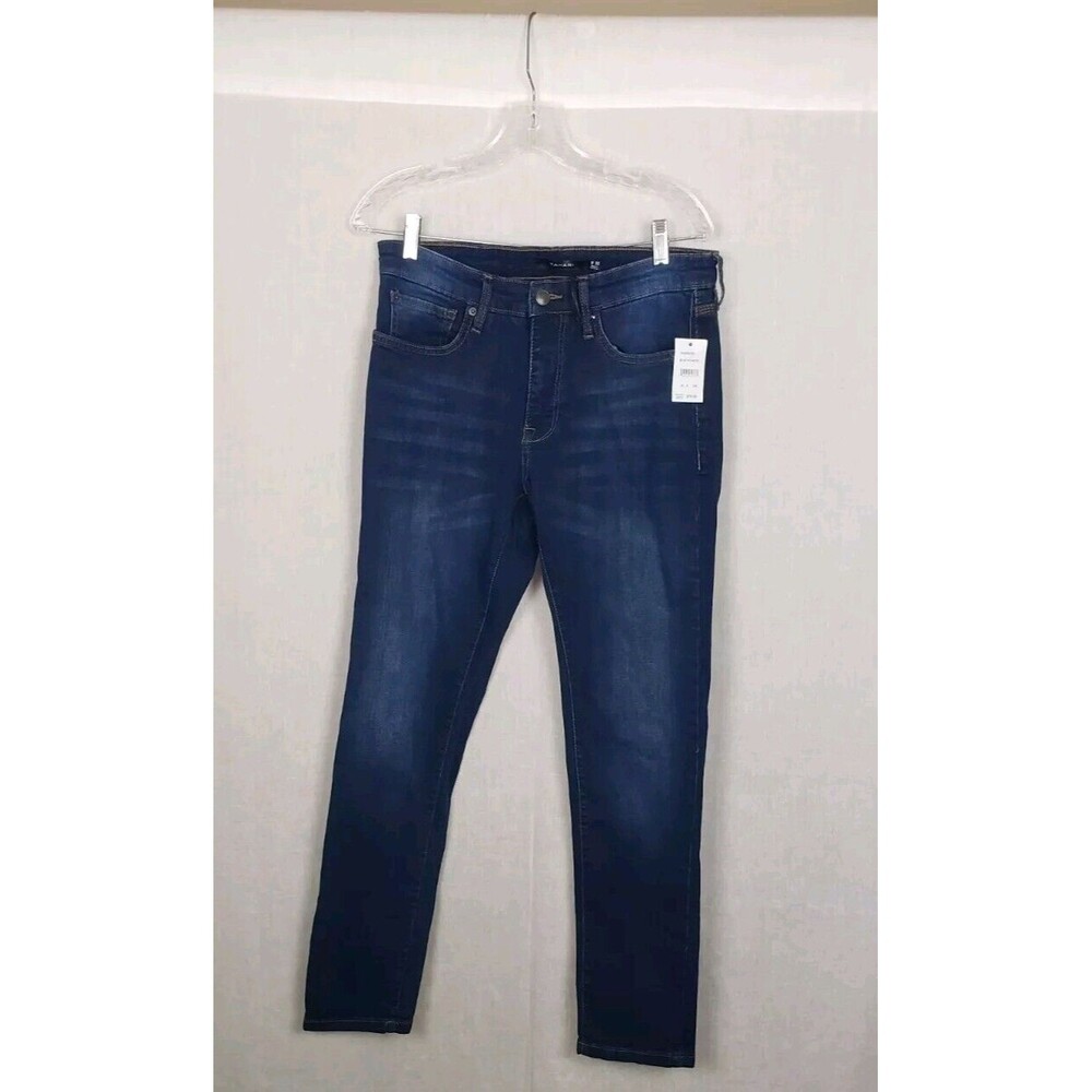 Tahari Stretch Sateen Denim Blue Jeans W 30 Vintage Wash Stretch Fabric NEW